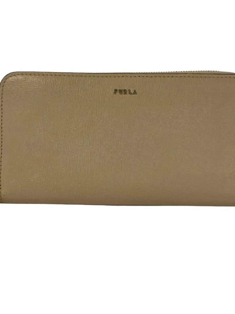 FURLA Beige Leather Long Wallet